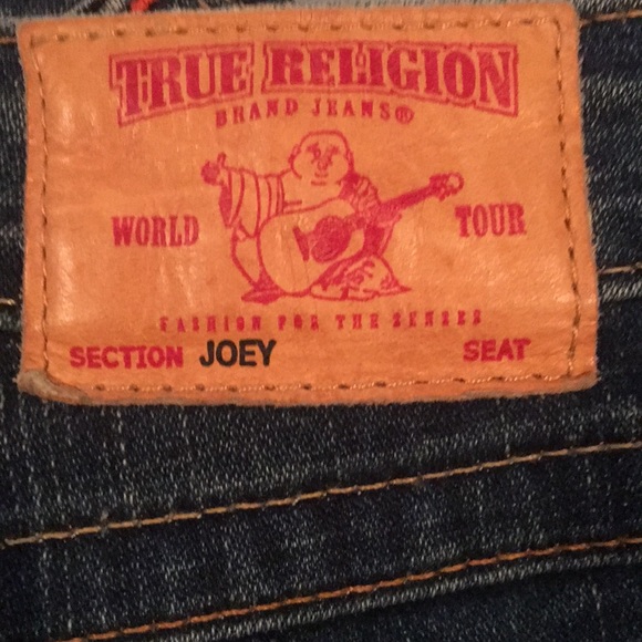 True Religion Joey Studded Bootcut Dark Wash Jeans - Picture 5 of 5